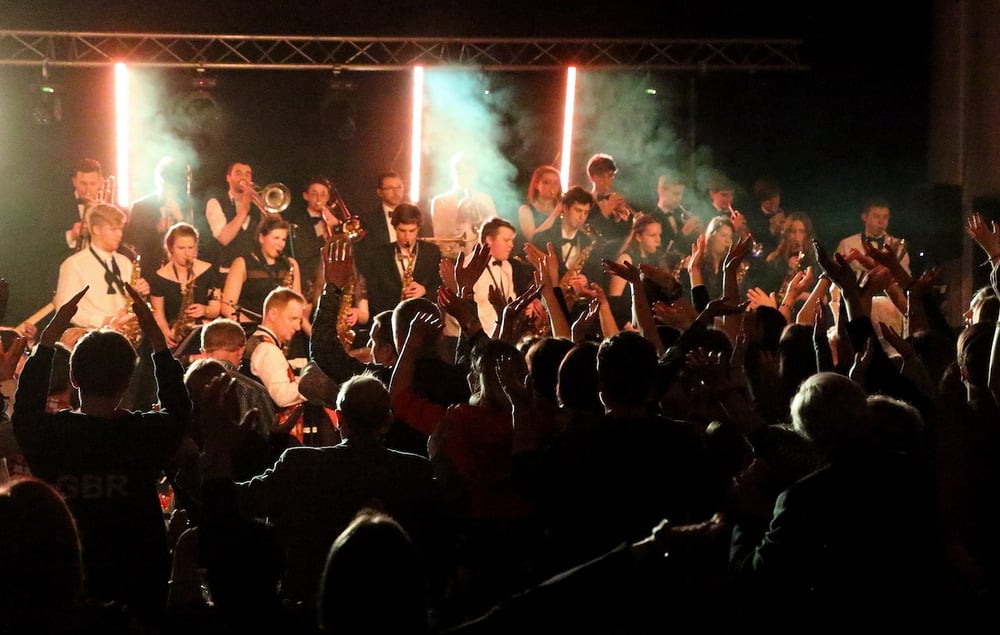 A musical performance at Simon Balle All-Through School