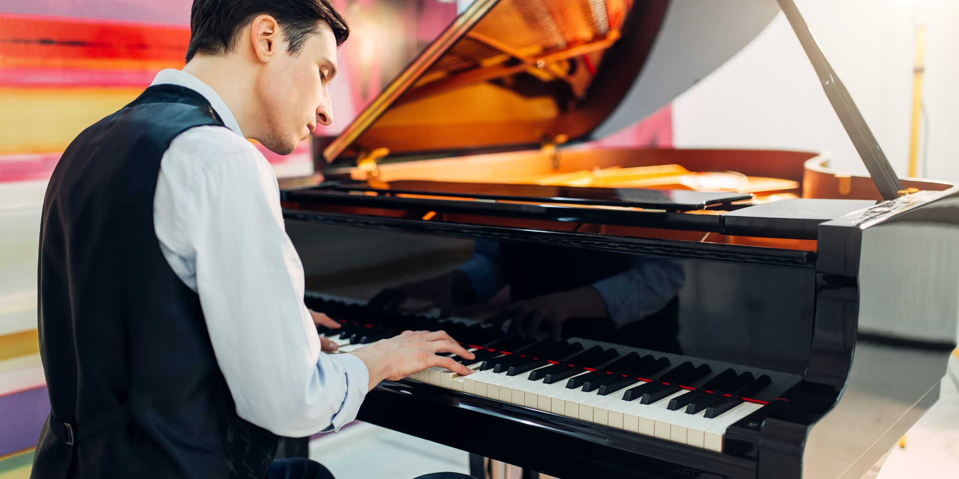 Man playing piano