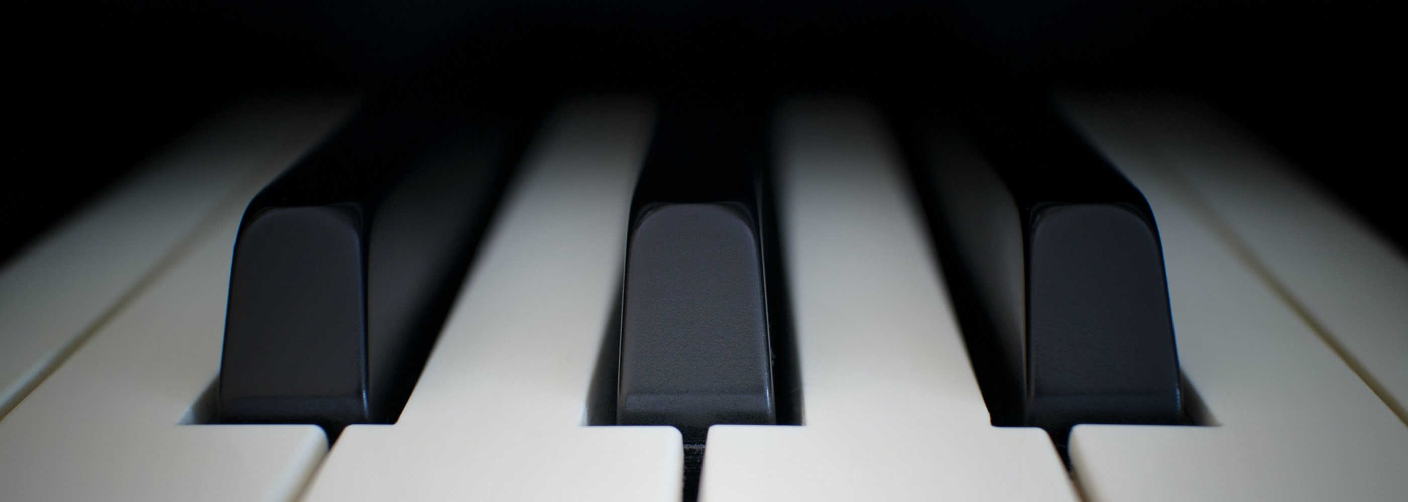 Close up shot of piano keys
